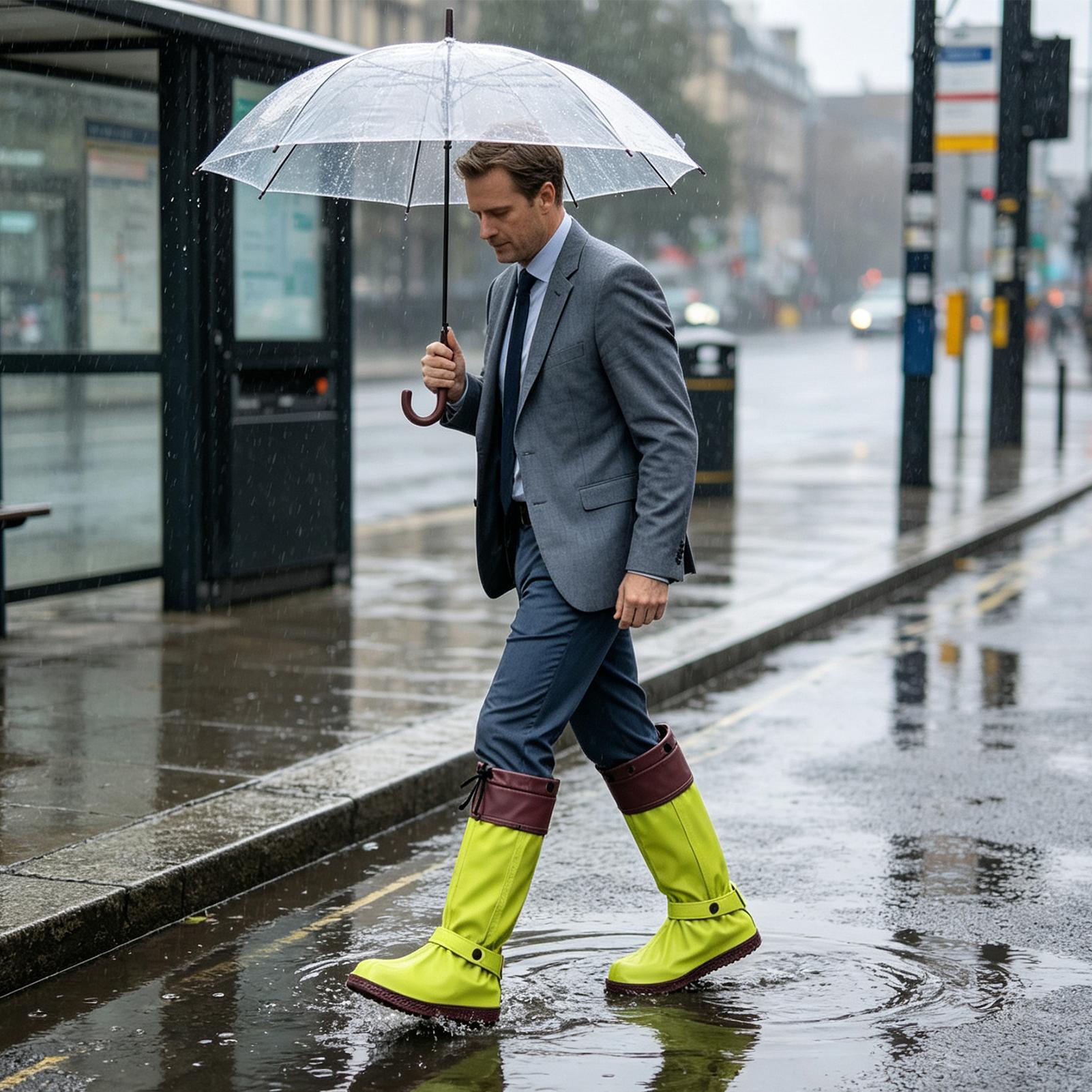 Cycling Commute Shoes - Водонепроницаемые чехлы для обуви на молнии,